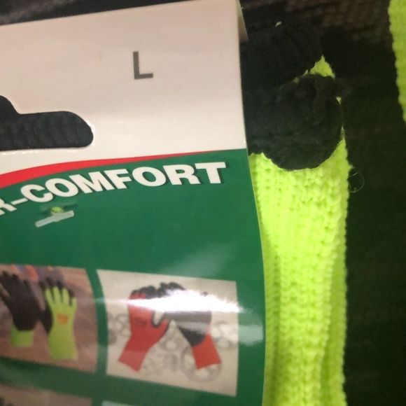 Safety Construction Latex Coated Winter Warm Hi Vis Gloves Lot of 2 pair LARGE - Picture 3 of 6